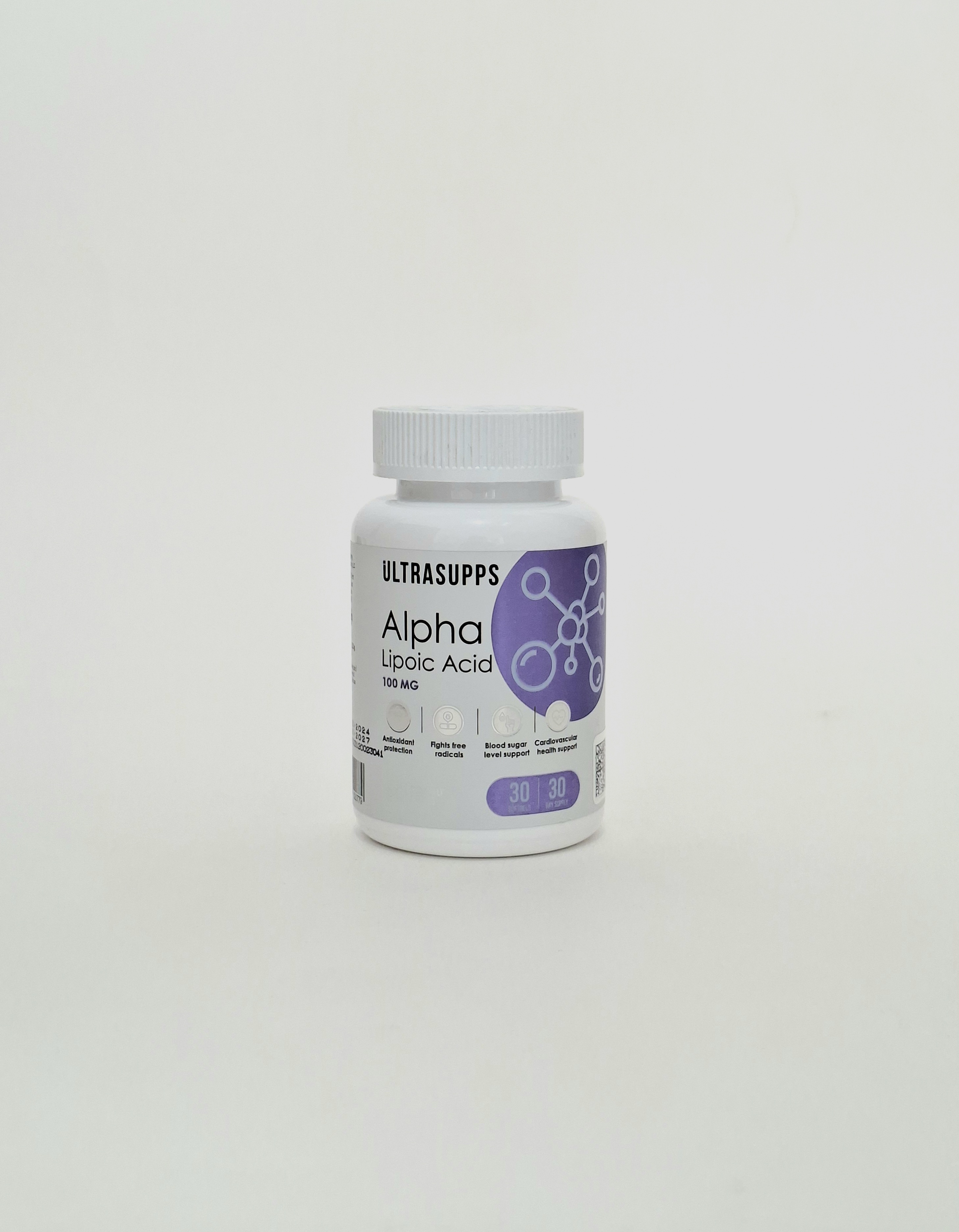 Alpha-lipoevaya acid Ultrasaps capsules 100mg x 30 Ultra Enerdzhi