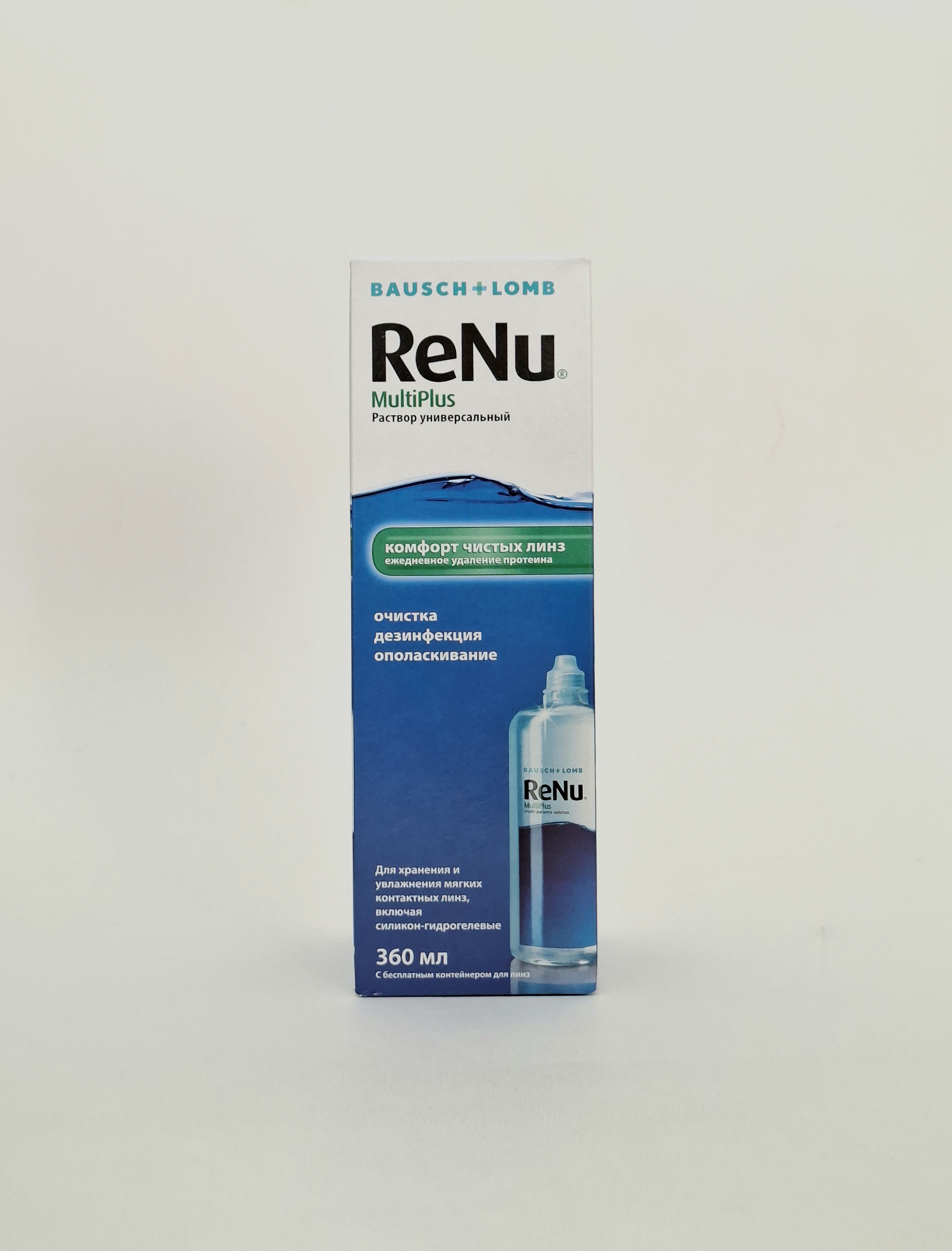 ReNu MultiPlus р-р 360мл, Реню для мягких контактных линз Италия