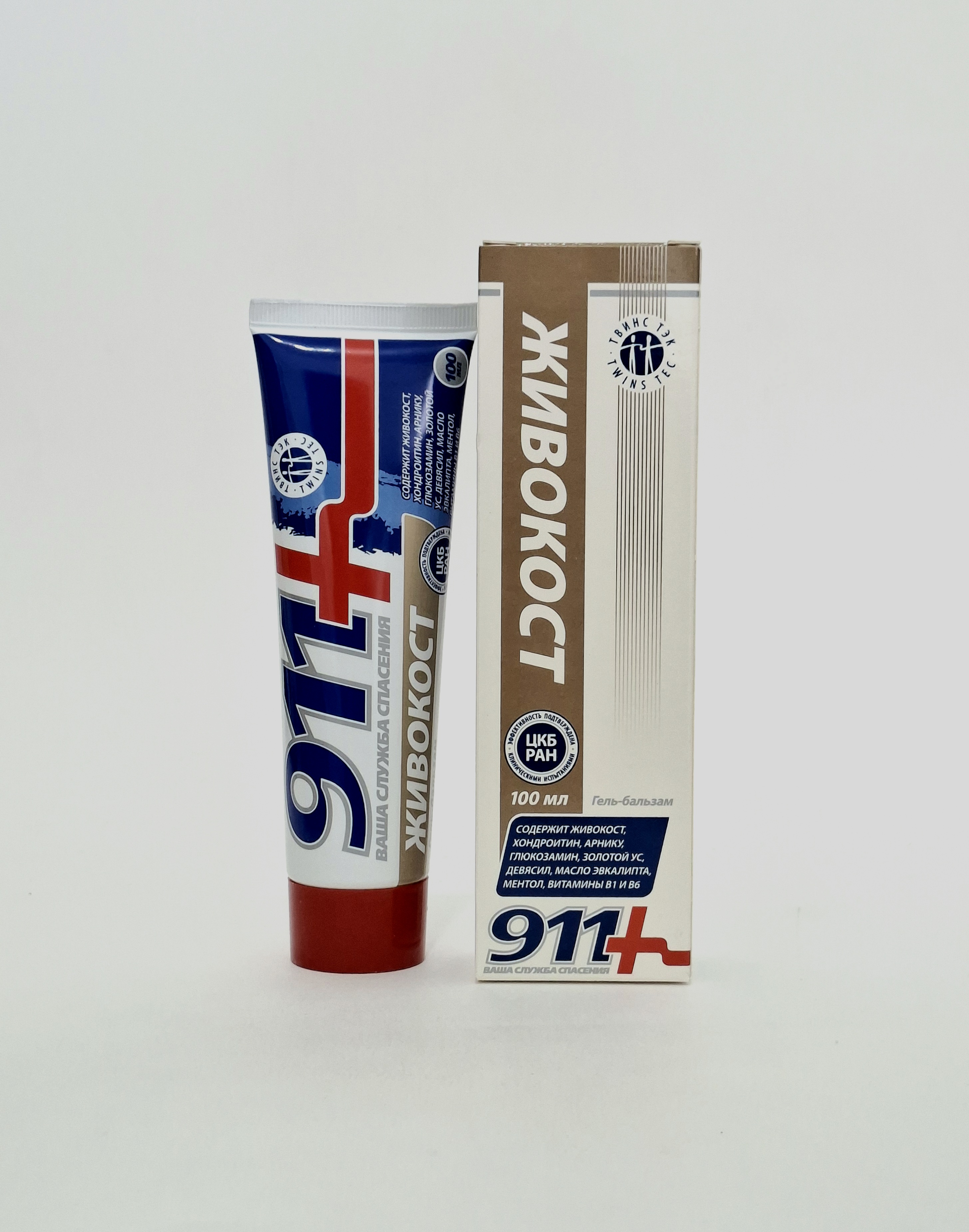 911 Zhivokost gel-balm for joints 100ml Tvins Tek Russia