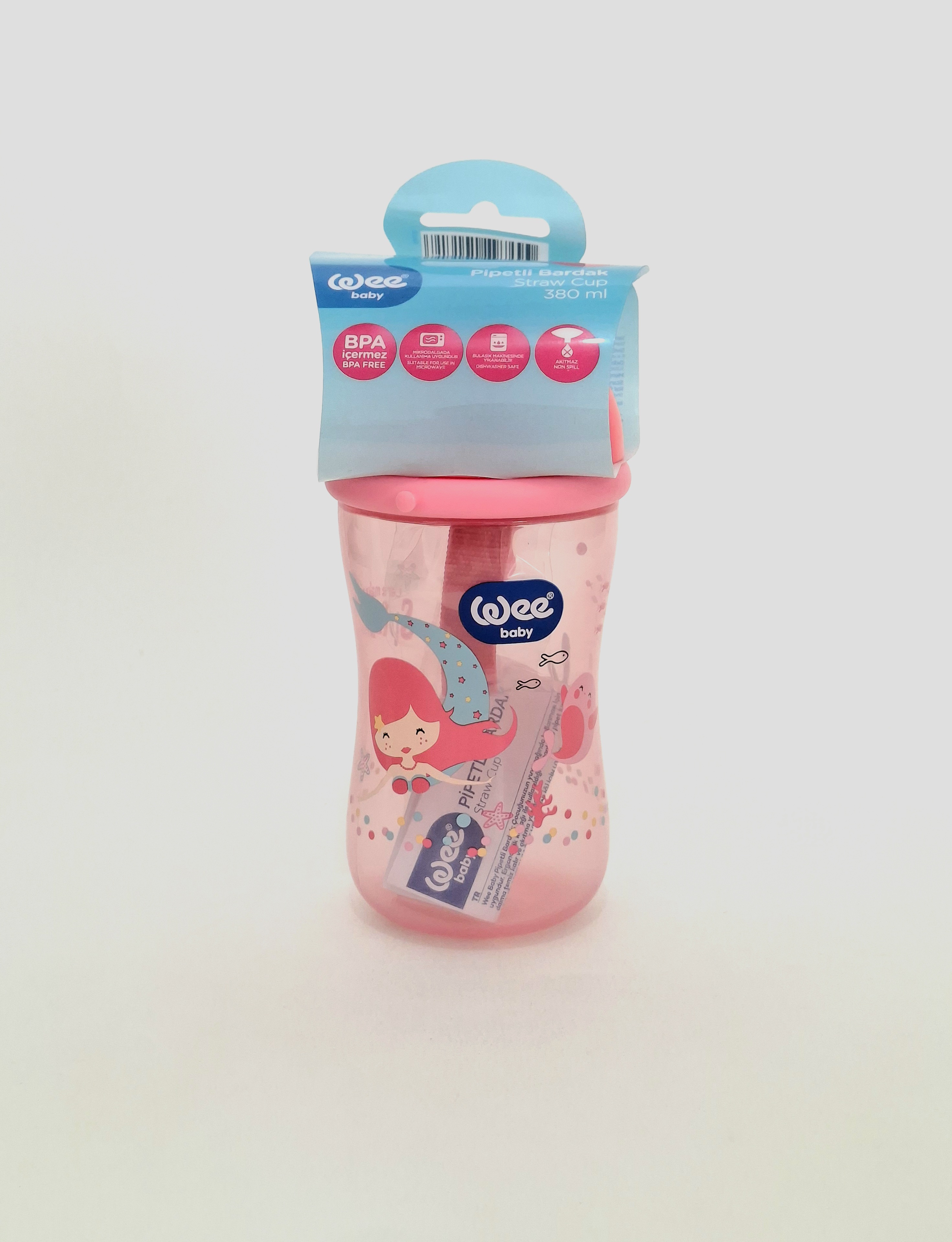 VII Baby kruzhka with handles and trubochkoy 6+ months 380ml (code 171) Vii Beybi, Turkey