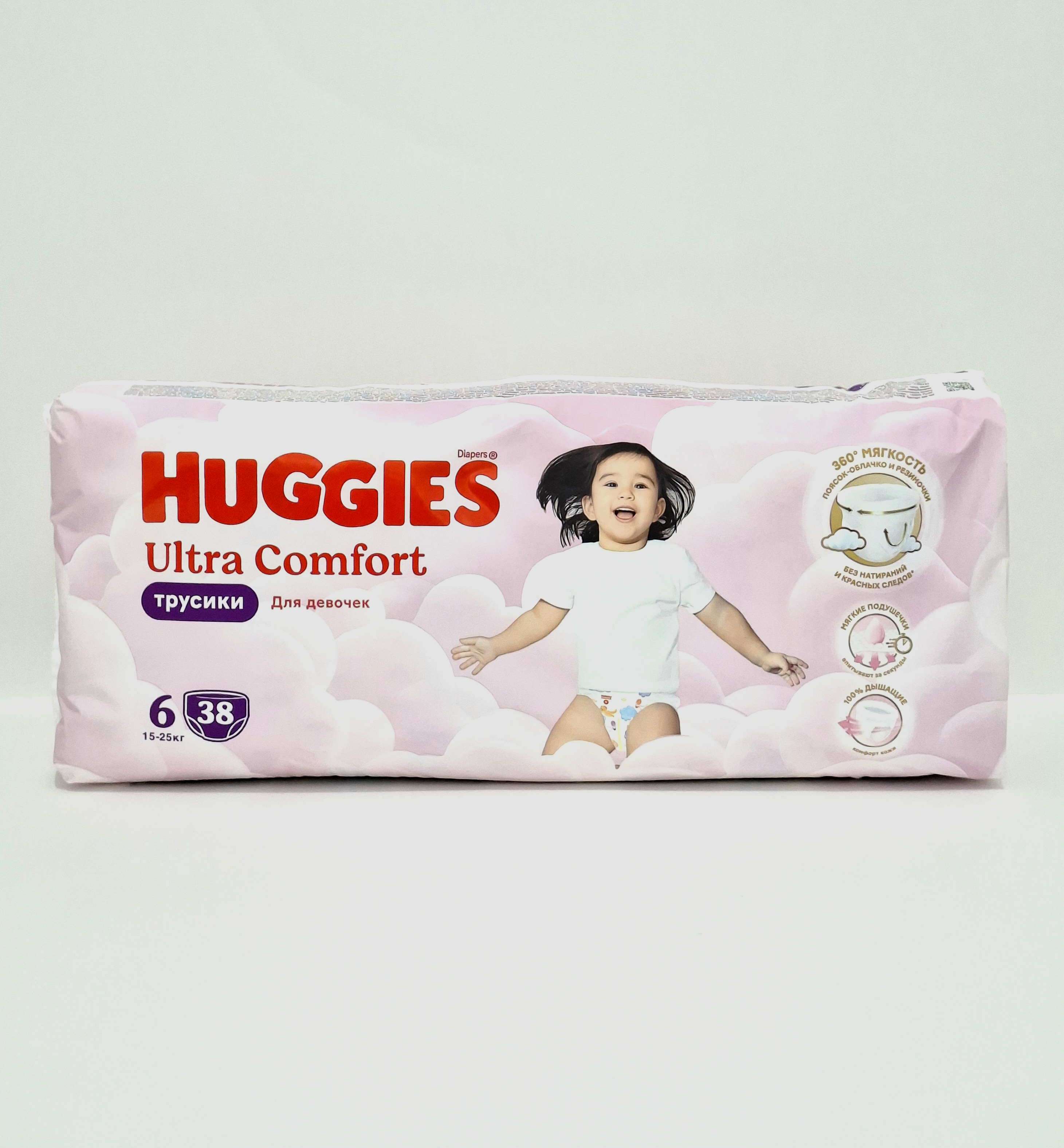 Huggies ultra comfort pants-diapers. for devochek x 6 15-25kg x 38 Kimberli-Klark