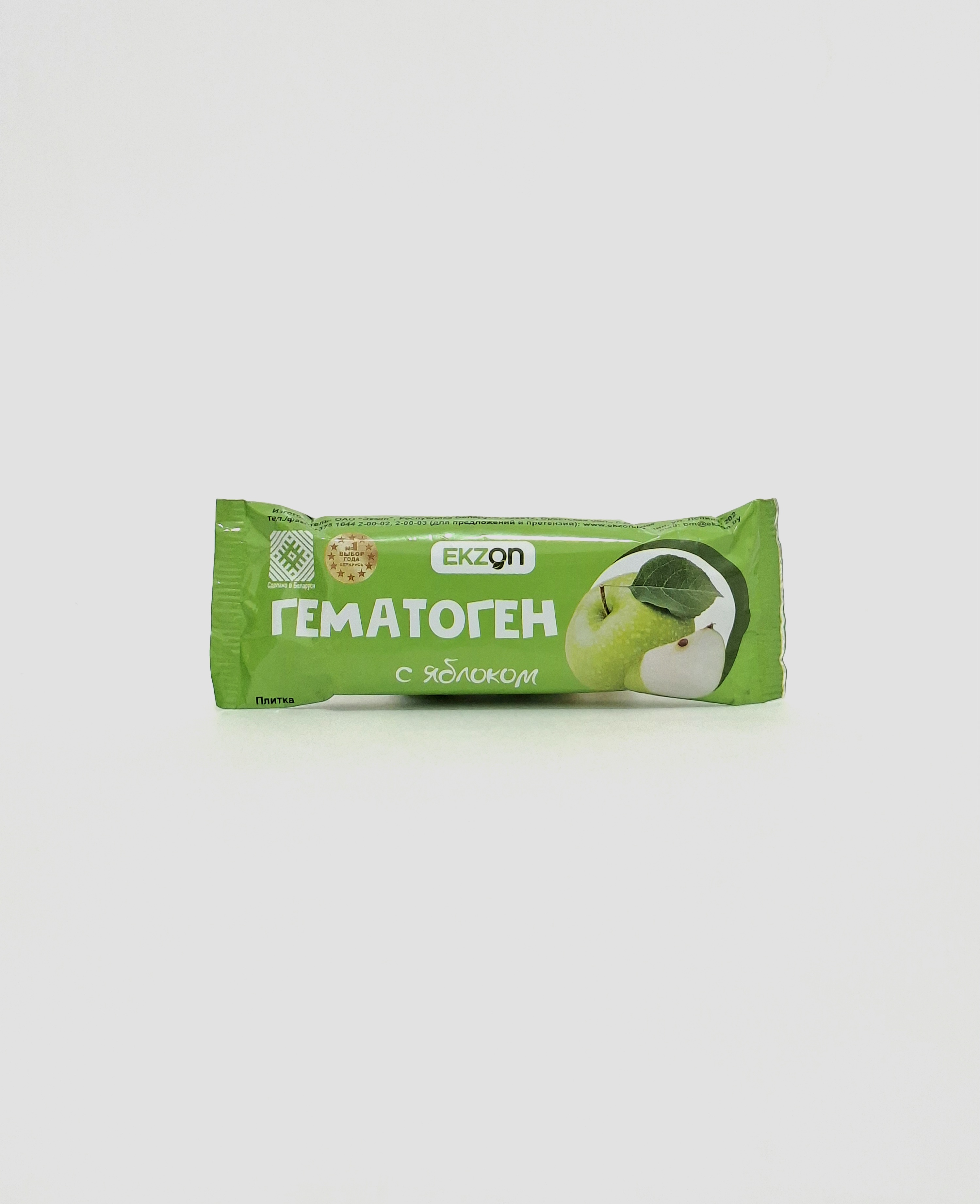 Гематоген батончик с яблоком 40г Экзон