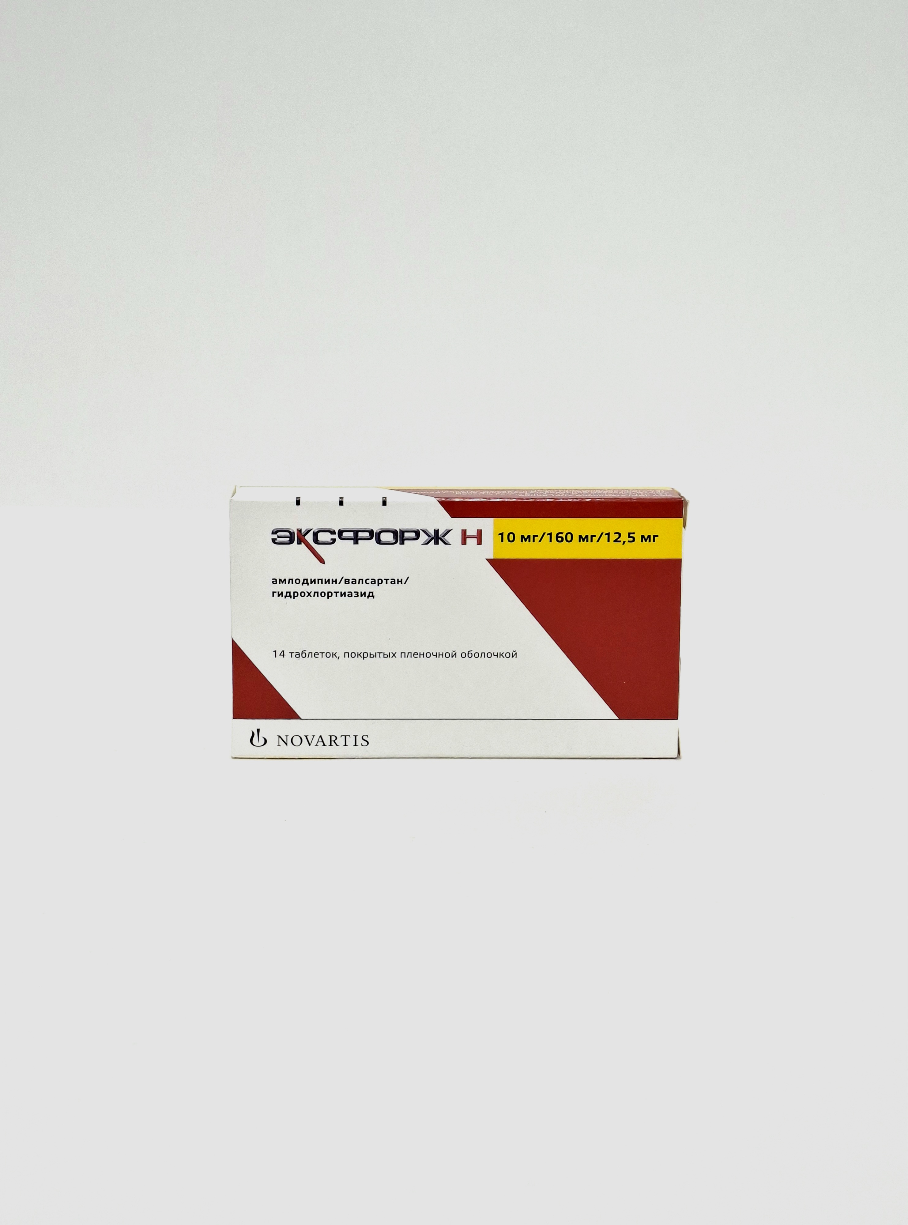 Eksforzh No. tablets 10mg/160mg/12.5mg x 14 Novartis