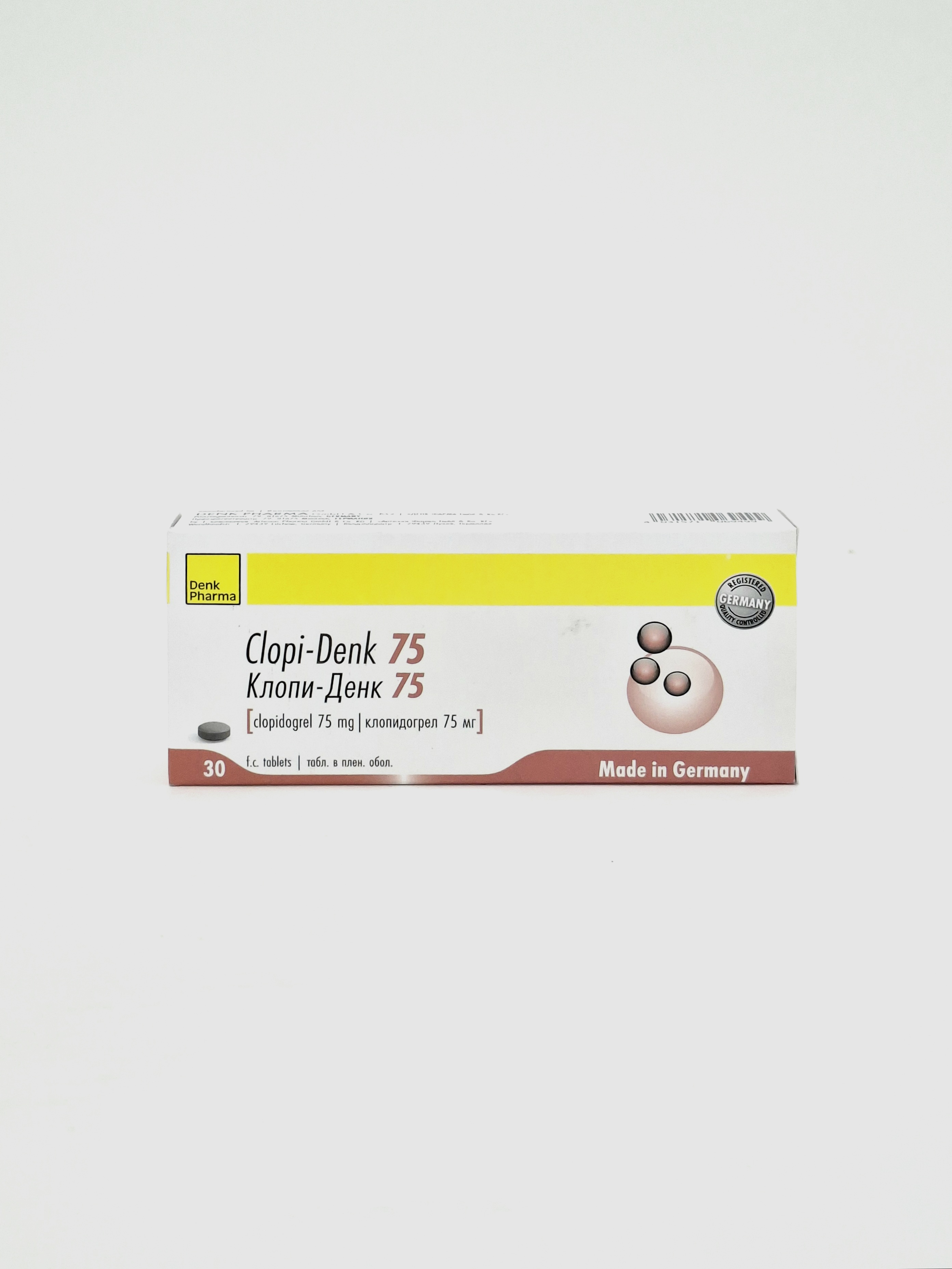 Clopi-Denk 75 coated tablets 75mg x 30 Denk Pharma