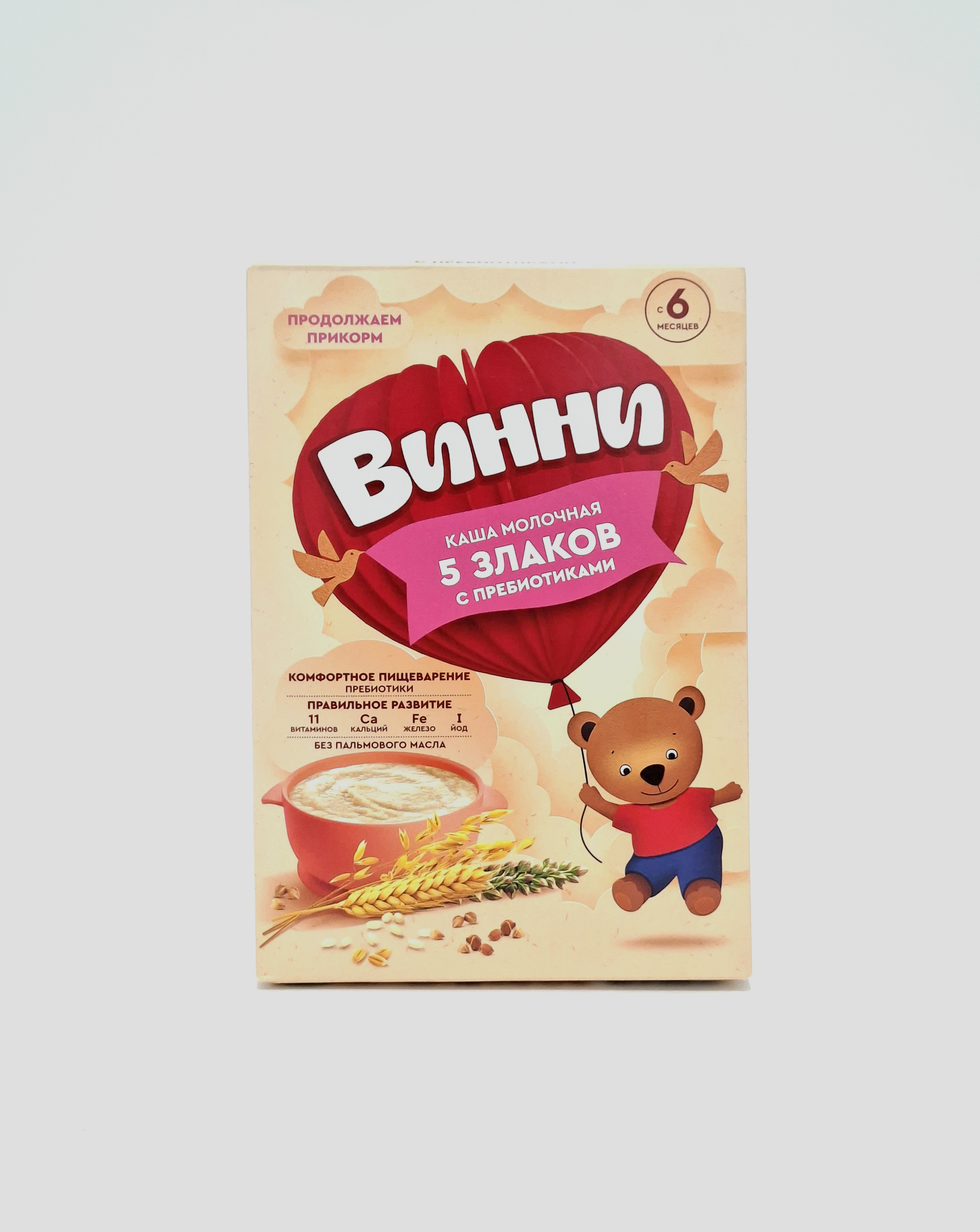 Винни м/к 5 злаков с пребиотиками 200г (6+) Инфаприм ЗАО