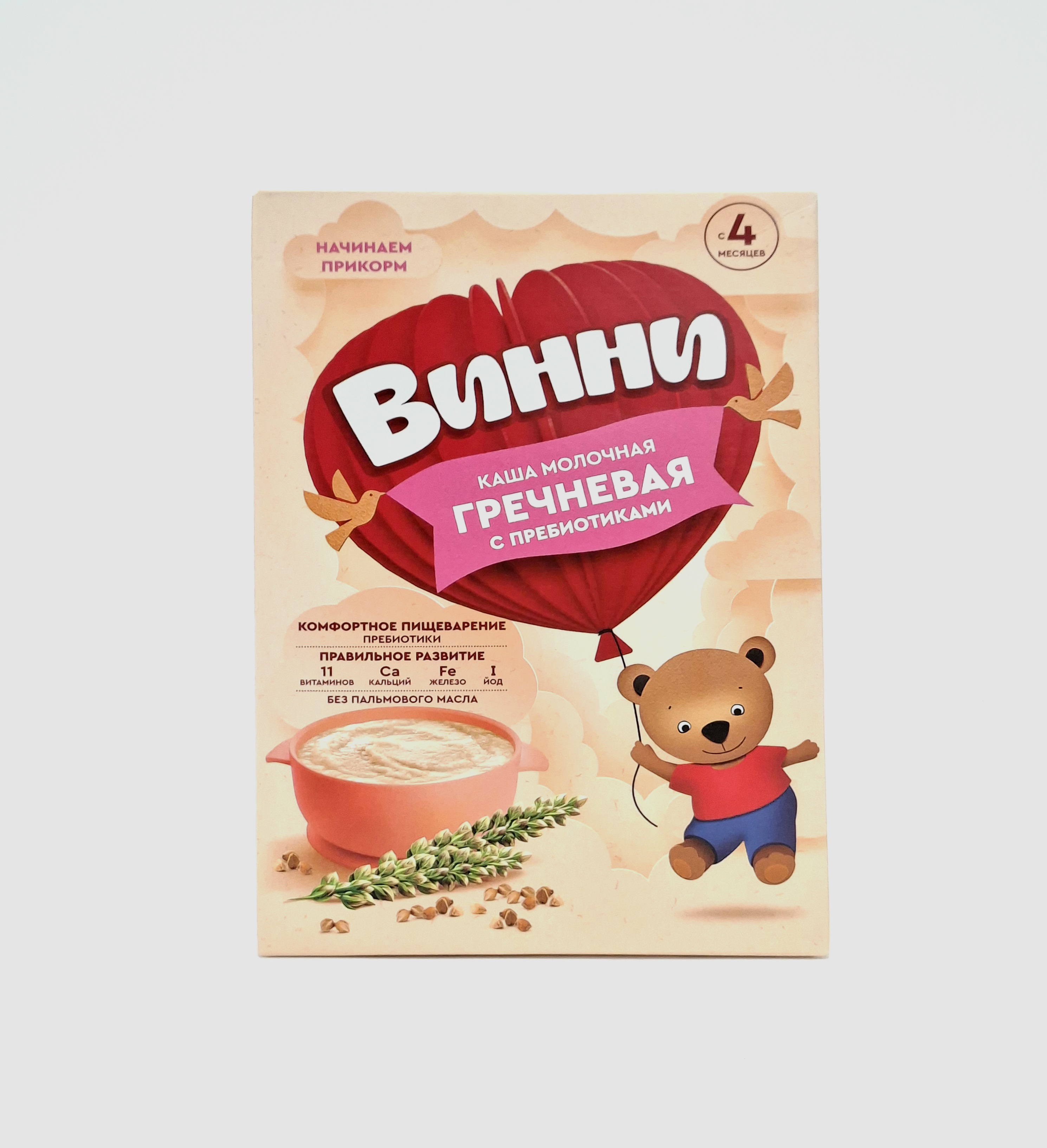 Винни м/к гречневая с пребиотиками 200г (4+) Инфаприм ЗАО