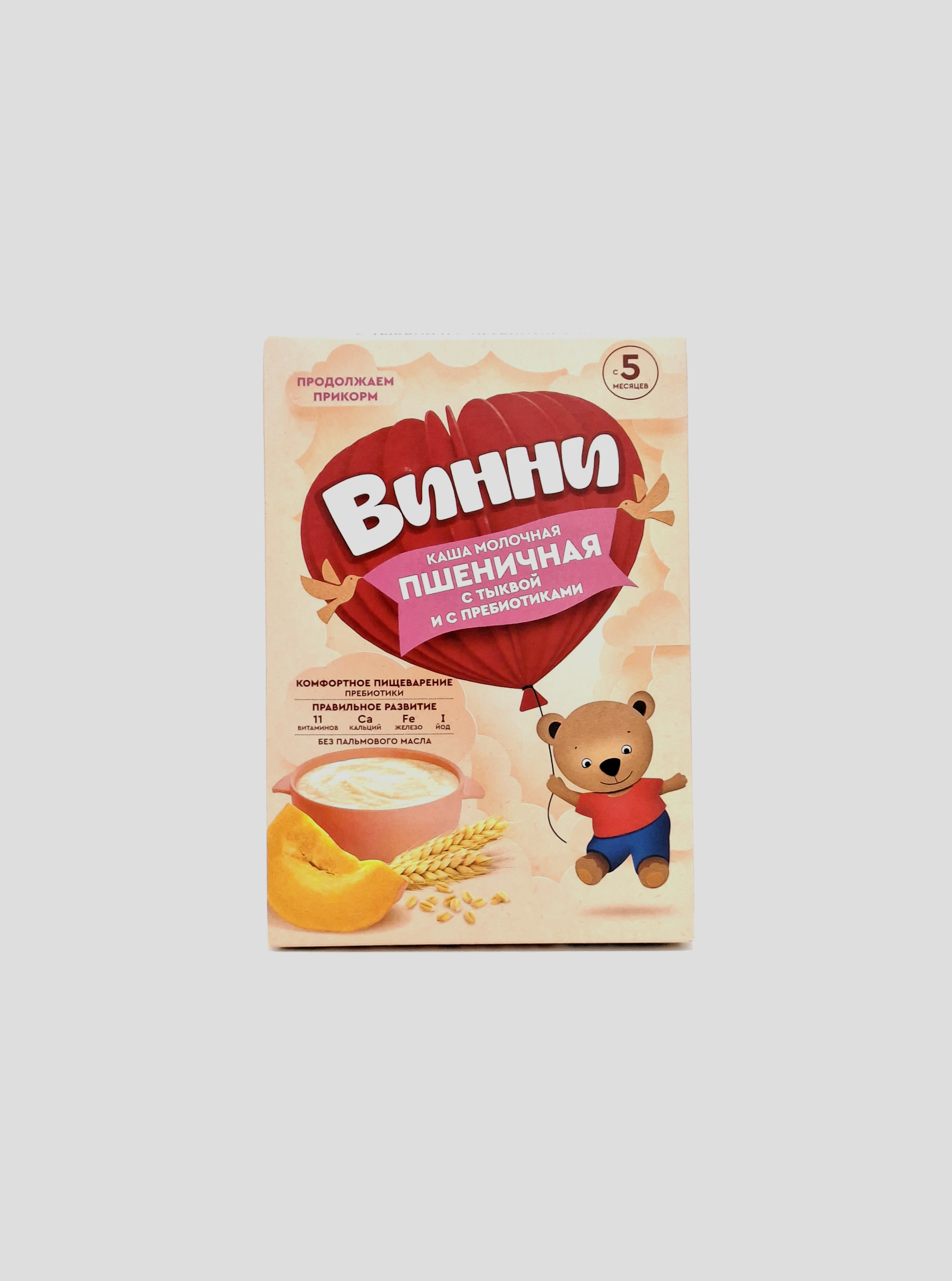 Винни м/к пшеничная с тыквой и пребиотиками 200г (5+) Инфаприм ЗАО