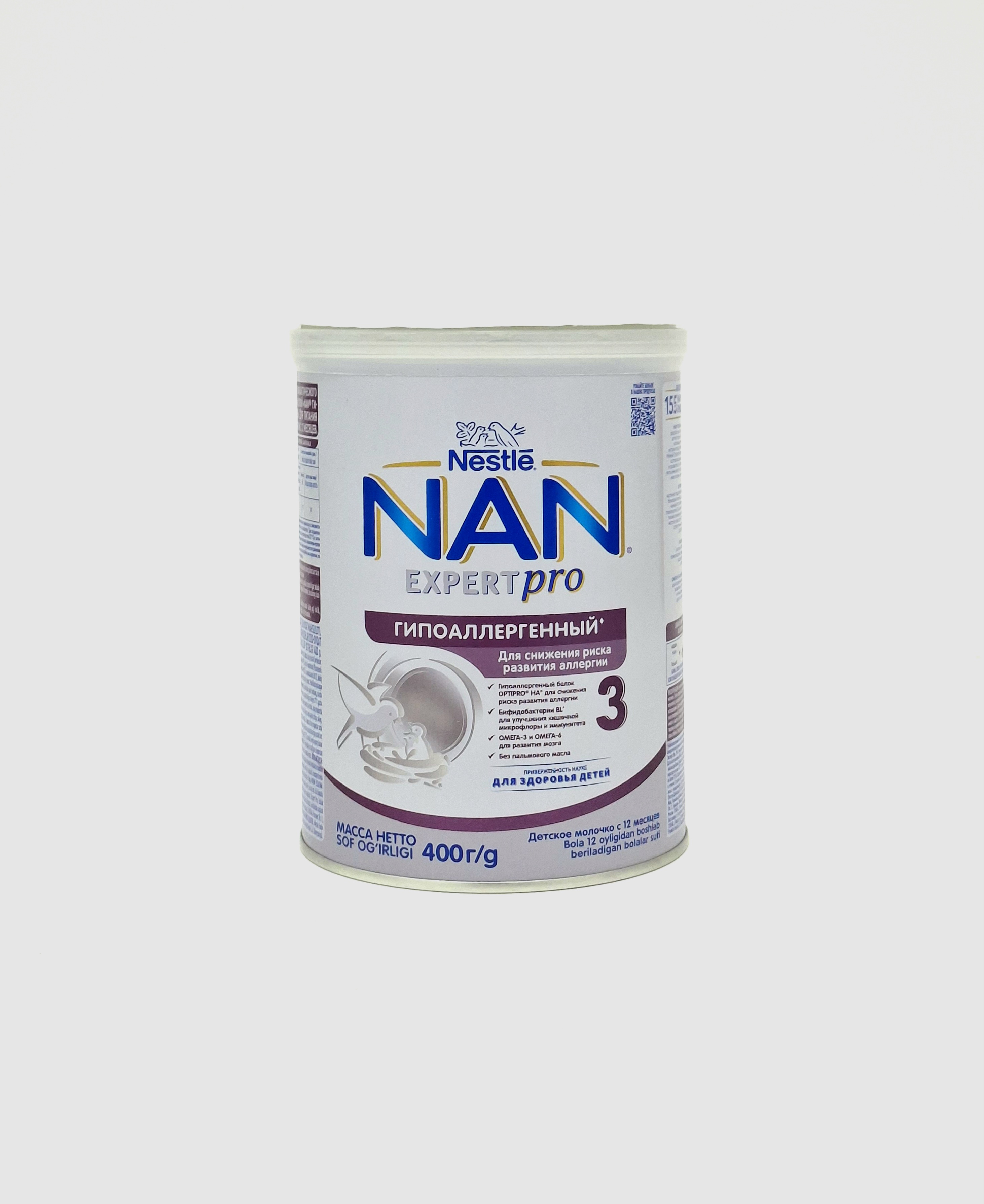 NAN 3 gipoalergen milk formula from 12 months 400g Progress