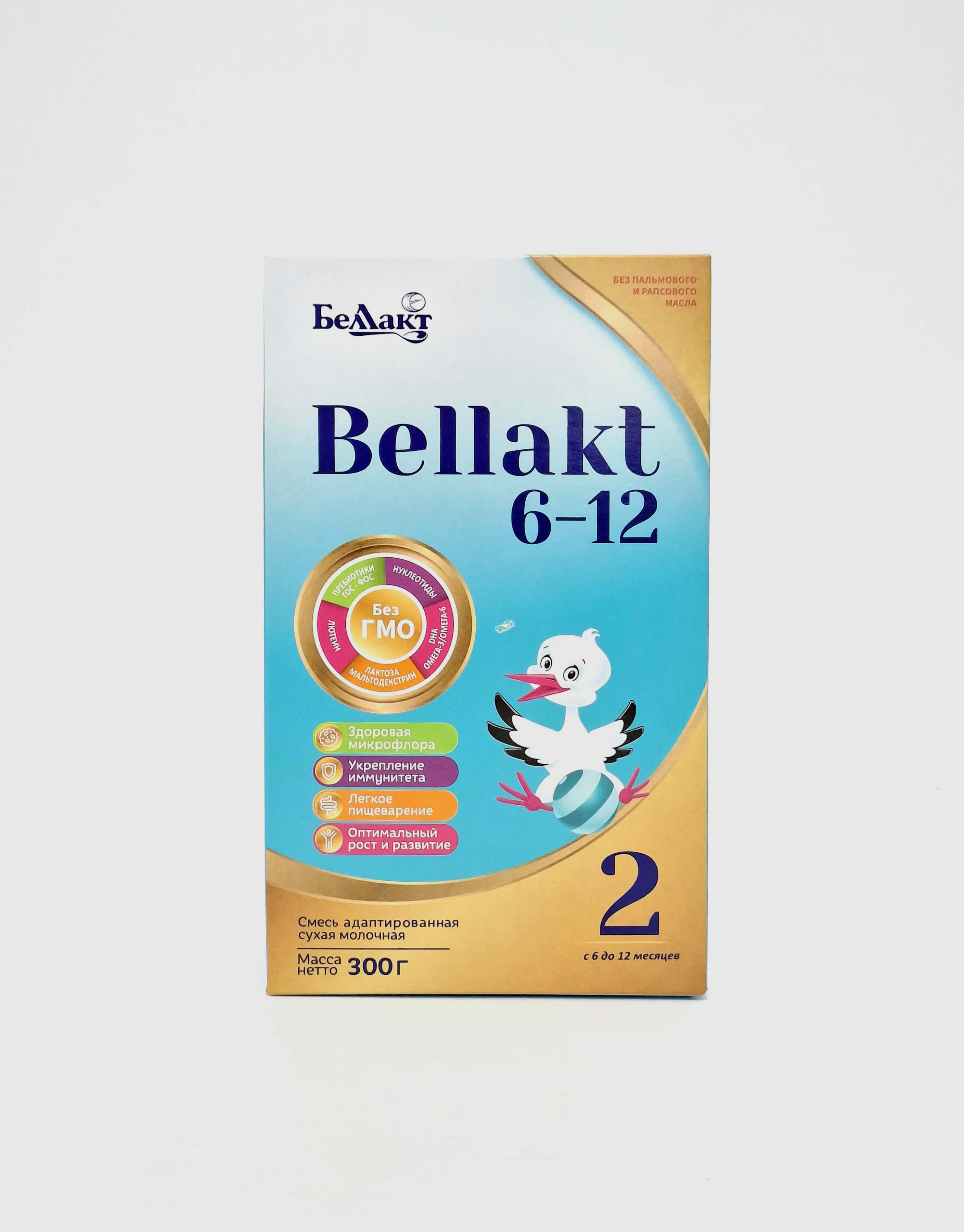 milk formula without/palmovogo oil 6-12months 300g Bellakt