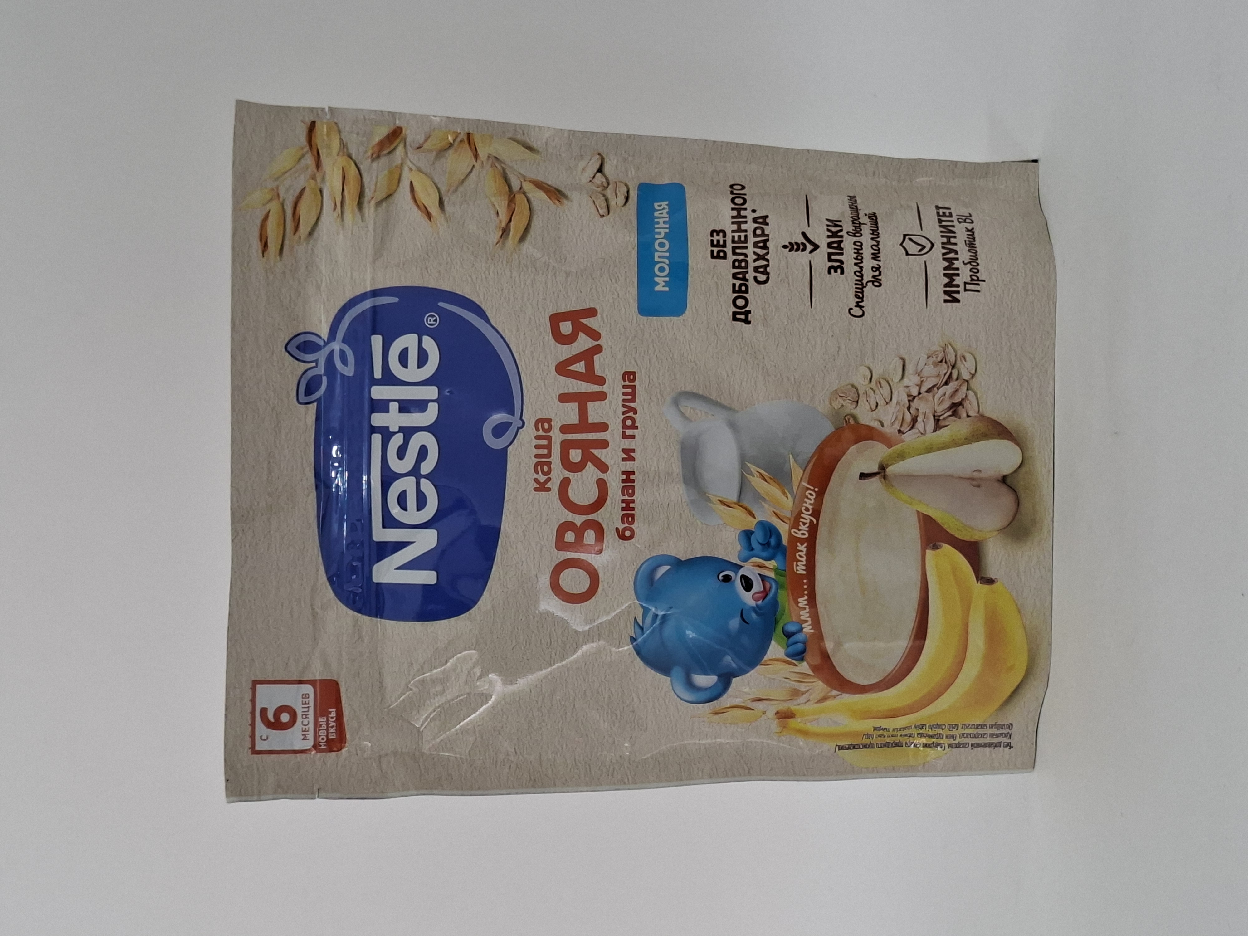m/for oat with grushey and banana from 6 months 200g Nestle