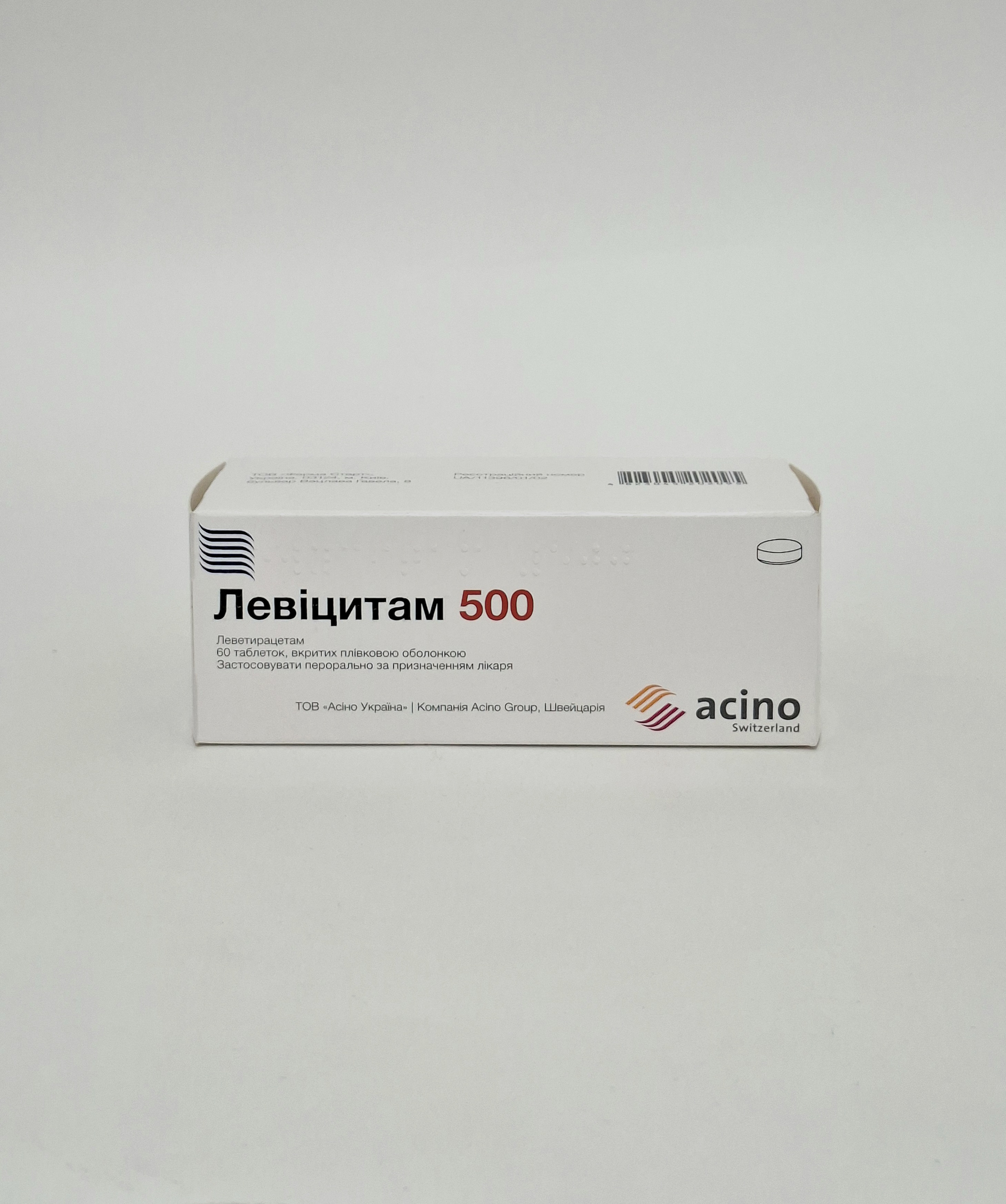 Levicitam 500mg tablets p/obol x 60 Acino Group Shveytsariya