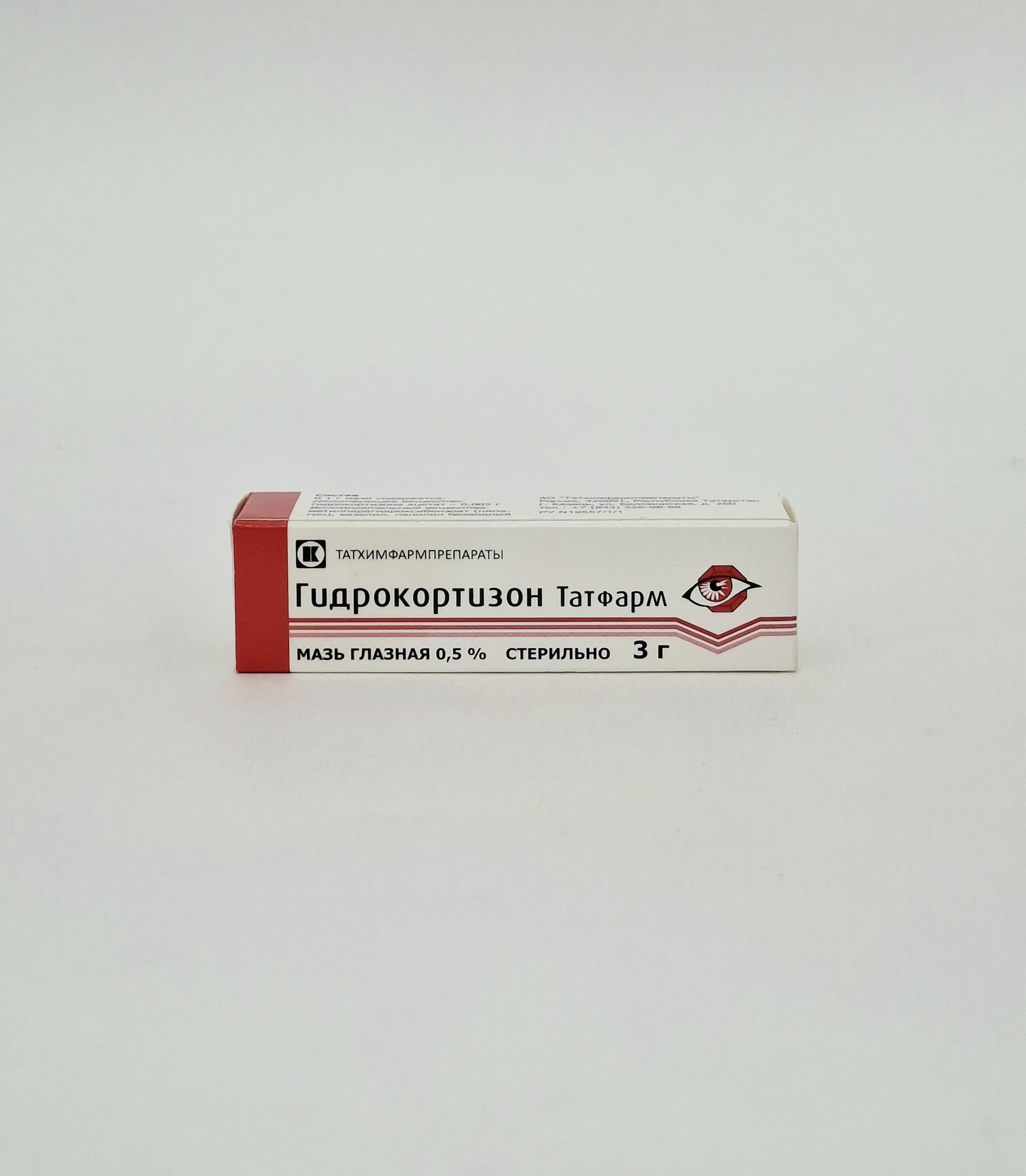 Gidrokortizon ophthalmic ointment 0.5% 3g Tatkhimfarmmedicines