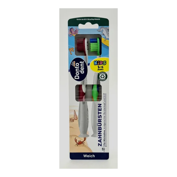 Dontodent tooth brush Kids, 2 pcs Germany