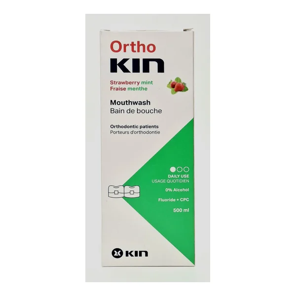 Kin Orto mouthwash for mouth strawberry, mint 500ml 15623 Kin, Spain