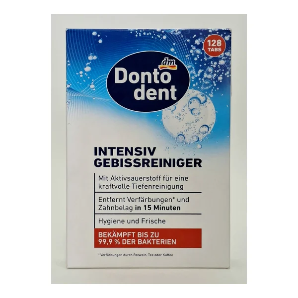 Tablets for chistki zubnykh protezov Dontodent, 128 pcs Germany