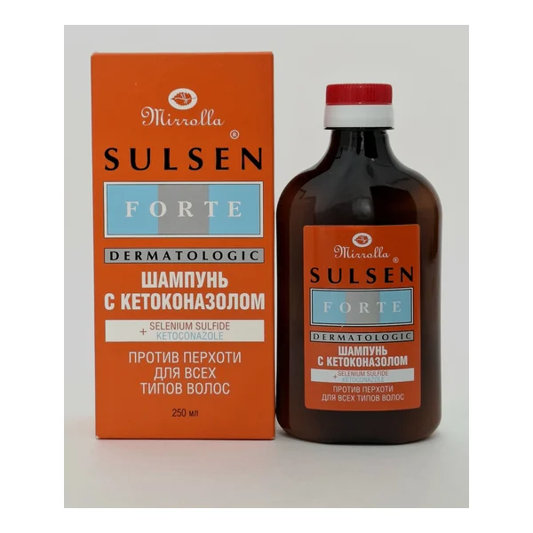 Sulsen forte 2% shampoo with ketokonazolom against dandruff 250ml Mirolla