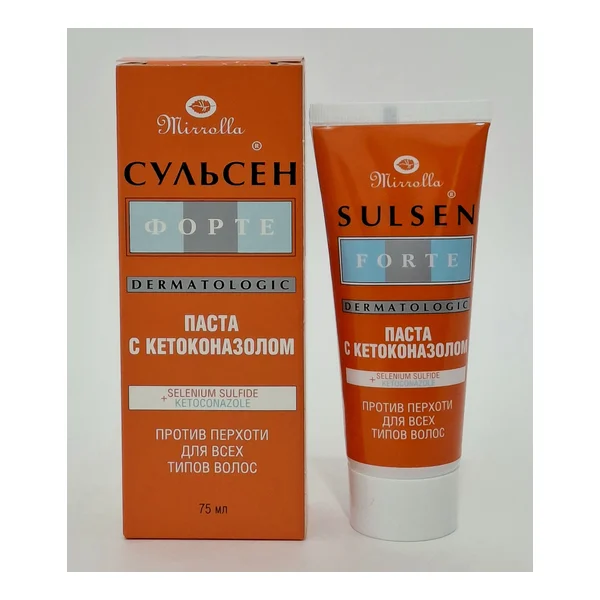 Sulsen forte paste with Ketokonazol.2% 75ml Mirrolla. Russia
