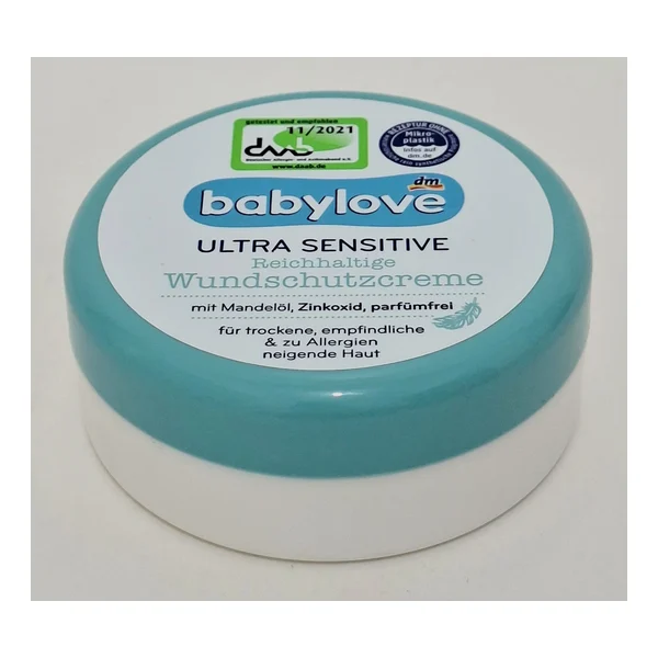 Cream with mindalnym oil and tsinkom babylove 150ml Germany