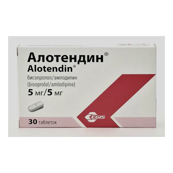 Алотендин 5/5мг тб №30 Эгис Венгрия