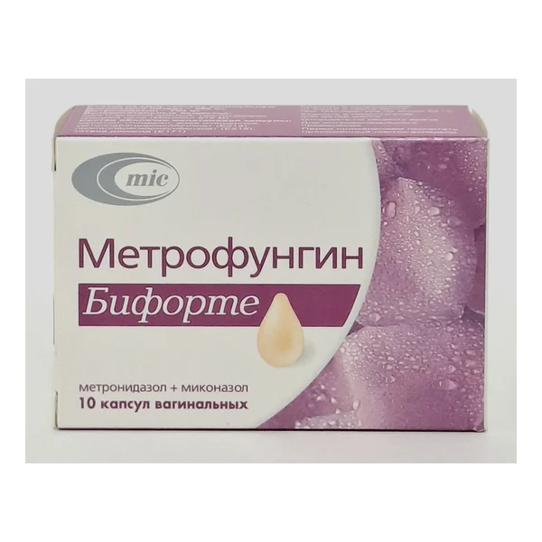 Metrofungin Biforte vaginal capsules x 10 Minskinterkaps