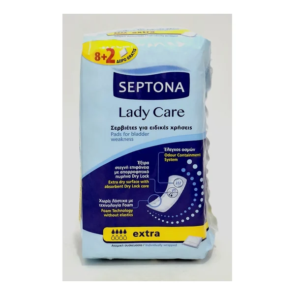 Pads urological. - rod. hygienic x 10 Light Inco EXTRA, code 0027 Septona