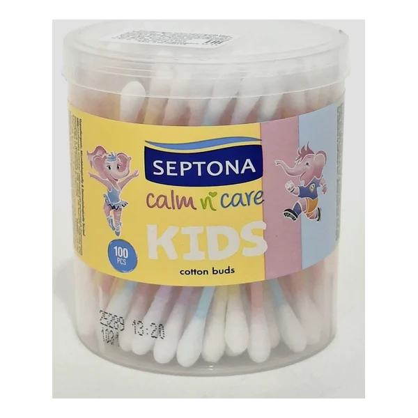 Cotton buds x 100 children's in t/pack krugl., code 3542 Septona