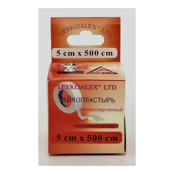 Adhesive plaster paper 5cm x 5m Leyko