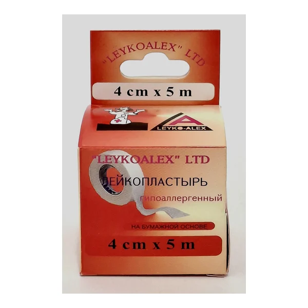 Adhesive plaster paper 4cm x 5m Leyko