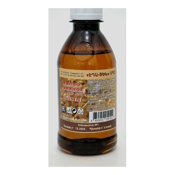 Flaxseed oil 250.0 EDA-TEKh Armeniya