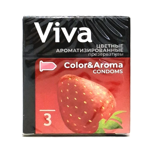 Viva x 3 tsvetnye aromatizirovannye Braziliya