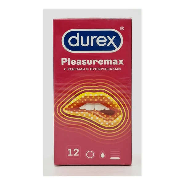 Дюрекс Durex N12 Pleasuremax-с точками и ребрами Китай