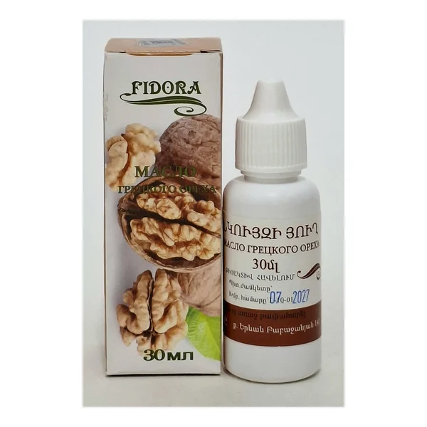 Oil gretskogo orekha 30ml Fidora