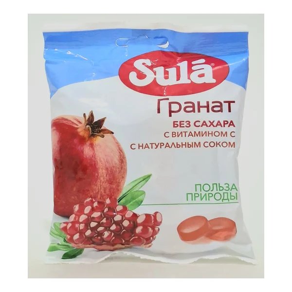 Sula lozenges sugar-free with vitamin with - pomegranate Golandiya Romed