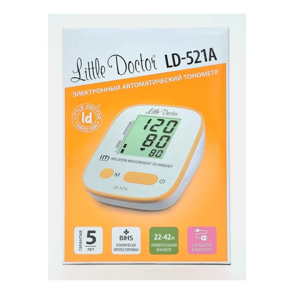 Blood pressure monitor Litl Doctor LD-521A automatic by plech. with USB adapterom Little Doctor International (S) Pte. Ltd., China