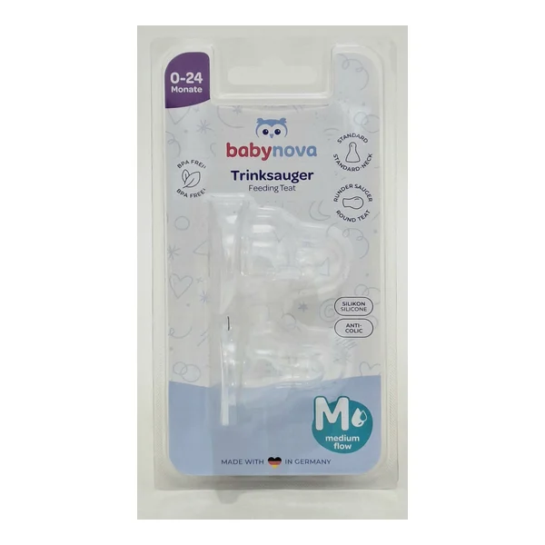 Baby-Nova nipple strength. anti-kolik 17302 0-24months. x 2 Novartis
