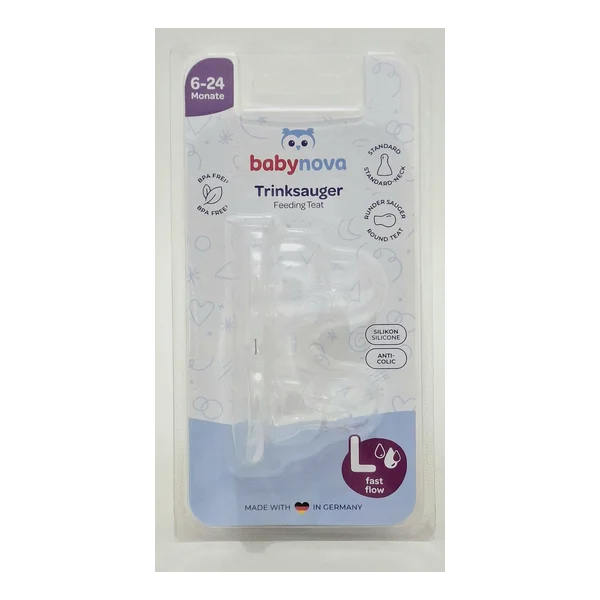 Baby-Nova nipple strength. anti-kolik 17303 for porridge 0-24months. x 2 Novartis