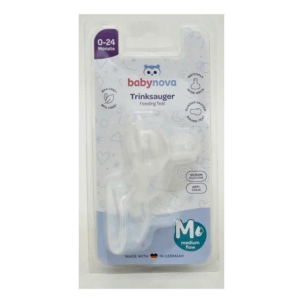 Baby-Nova nipple strength. Natura+soft 14221 with shir. gorl. 0-24months. x 2 Novartis