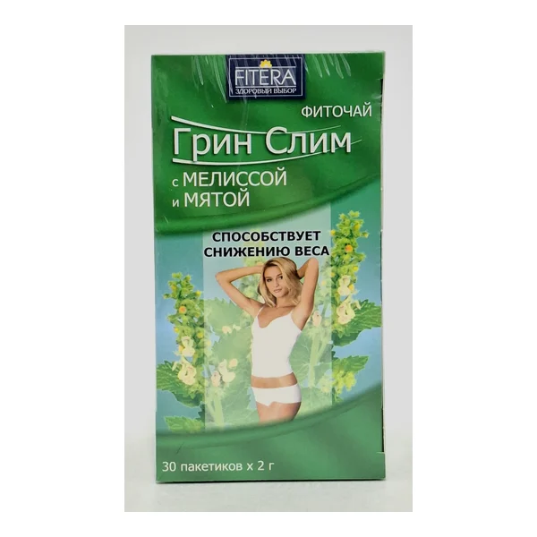 Грин Слим чай мелиссой и мятой 2г х 30 Фитэра Россия