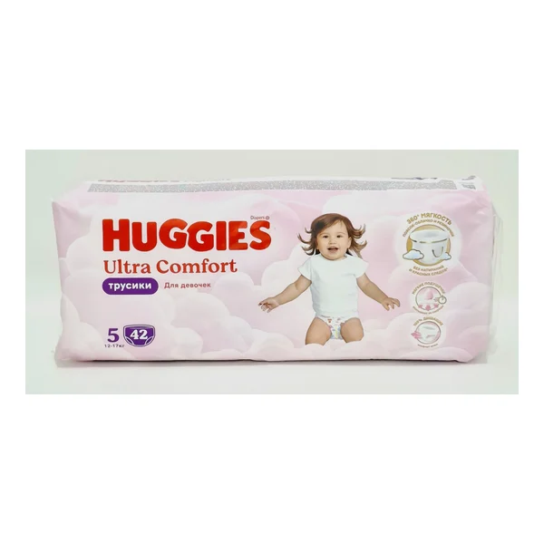 Huggies ultra comfort pants-diapers. for devochek x 5 12-17kg x 42 Kimberli-Klark