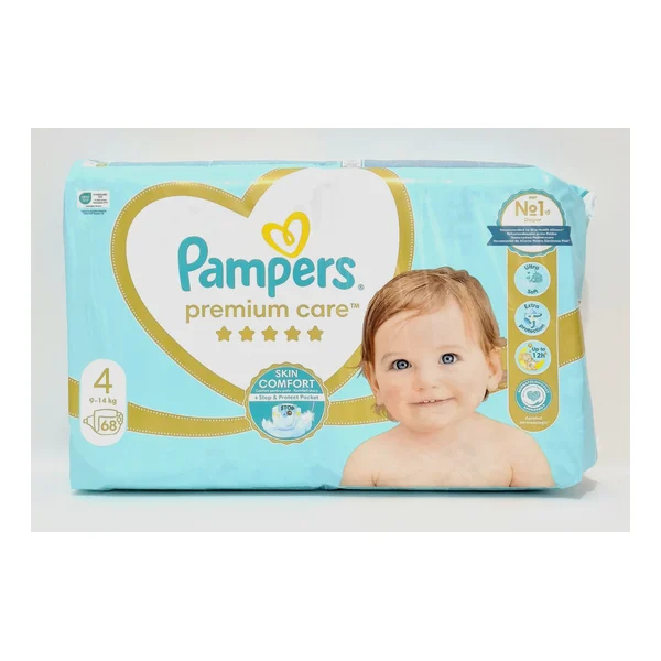 Pampers premium diapers. x 4 9-14kg x 68 Prokter&Gembl, Germany