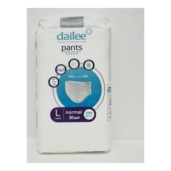 Diapers for adults. Deyli L (100-150cm) x 30 Khaydzhin, Russia