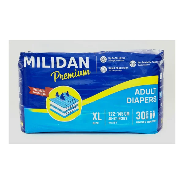 Milidian premium diapers for adults XL x 30 Demi farm, India