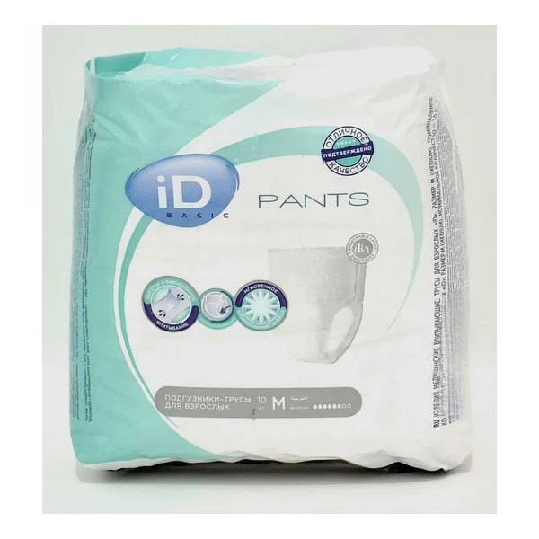 Diapers-trusy for adults ID Basic M x 10/9602/69362 Onteks Ru