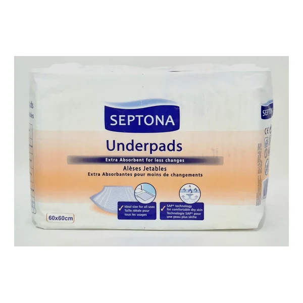 Sheets vpit. PREMIUM 60 x 60 in pack 15pcs, code 0029 Septona