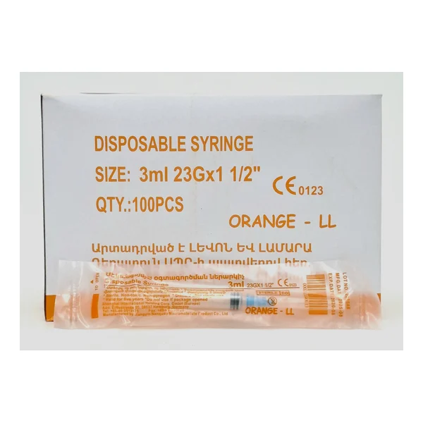 Syringes 3ml 3-x complex Oranzh USA