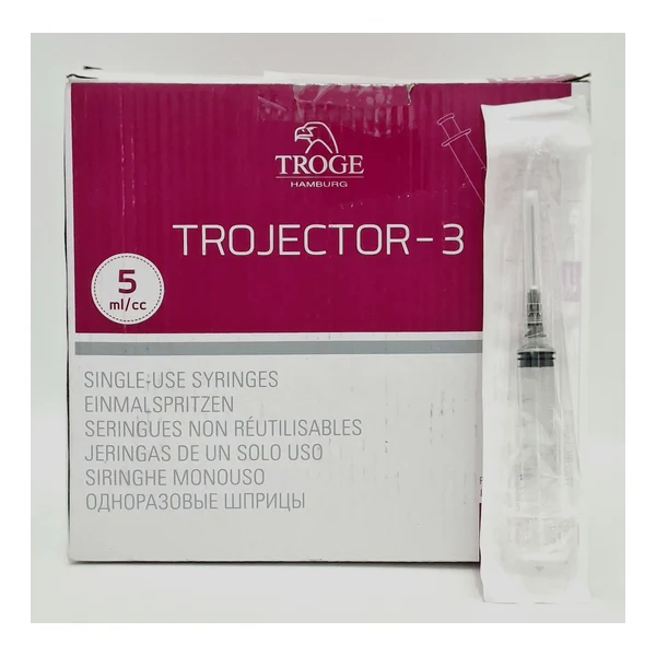 Syringes 5ml (with rezin. porshinom) Trodzh Germany