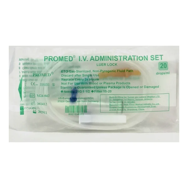 System infuz. with filtrom 21G Promed USA