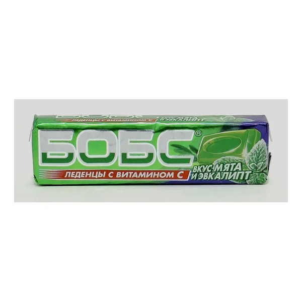 Bobs lozenges against cough (mint with eucalyptus) 35g Riclan S.A. Braziliya