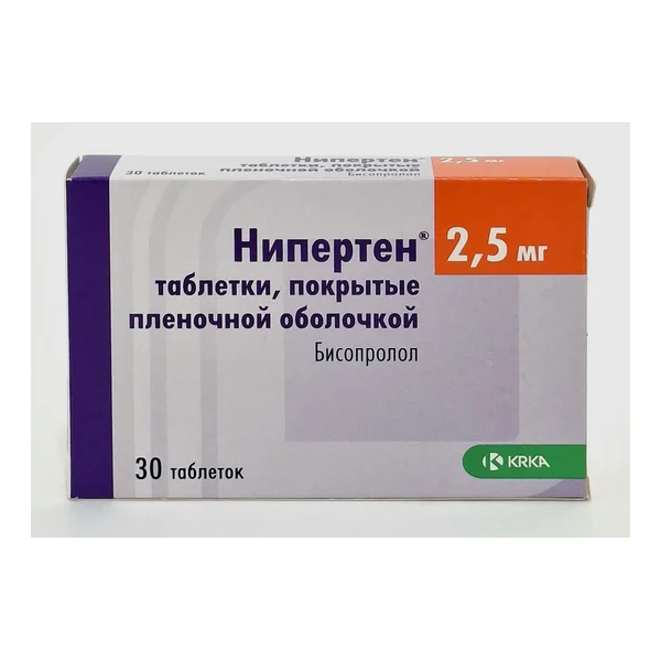 Niperten film-coated tablets 2.5mg x 30 KRKA-Rus OOO
