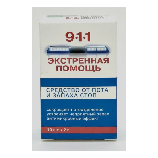 911 Foot product against sweat and odor 2g x 10 Mirrolla